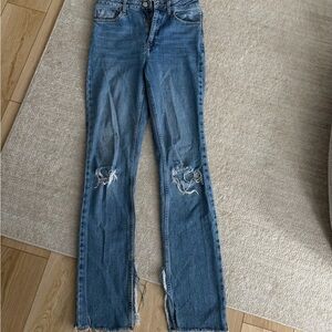 Zara Blue Flare Jeans